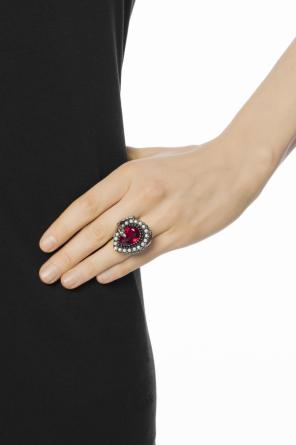 Pierścionek z kryształem swarovskiego, zdjęcie 2 Pierścionek z kryształem swarovskiego od Alexander McQueen